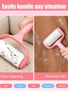 5pcs/Set Convenient Mini Lint Roller Set - 1 Handle + 3 Replacement Rollers, Strong Adhesive, Easily Remove Pet Hair, Easy To Use, Reusable Handle, No Electricity Required, Suitable For Pets/Clothing/Carpets/Car Seats, Essential For Pet Owners - Multicolor - View 3