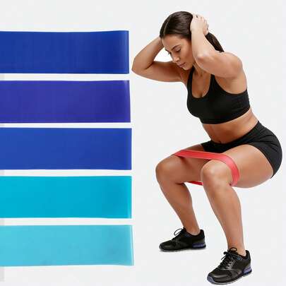 5Pcs Resistance Band Set, Fitness Elastic Bands, Yoga Begin…