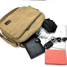 Men Crossbody Bags - Khaki - View 5
