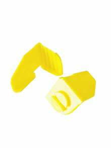 2pcs Construction Worker's Line Anchor Corner Clips, Plastic Bricklaying Tools, Block Laying Tools, For Securing Lines At Brick/Block Corners, Yellow - One Size Fits All - View 7