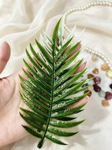 50/20 pièces Feuilles d'herbe d'eau artificielles en plastique bicolores mélangées au hasard, fausse verdure plate pour décoration de terrarium de jardin, décoration de maison, salle à manger, table de cuisine, accessoires de mariage et de fête muraux, affichage intérieur et extérieur de cour, artisanat toutes saisons - Multicolore - Voir 8