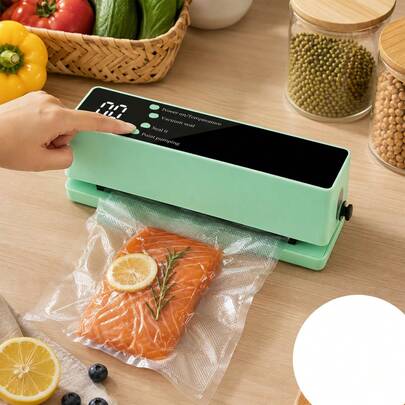 FollowBreak Rechargeable Vacuum Sealer, Household Vacuum Food Sealer, Comes With Sealing Bags, Portable, Suitable For Restaurant, Kitchen, Fitness Supplies Preservation, Helps You Enjoy Fresher Food