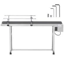 Belt Conveyor, 59 X 7.8 Inch Conveyor Table, Heavy-Duty Stainless Steel Motorized Belt Conveyor For Inkjet Coding Applications, Motorized PVC Belt, Adjustable Speed, Anti-Static (Double Handrail) - 59 X 7.8 Inches - View 8
