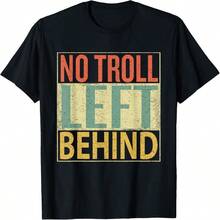 No Troll Left Behind Shirt - Black - View 1