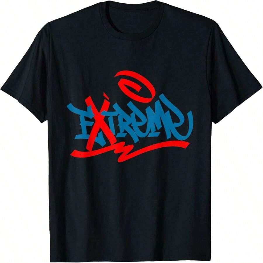 Extreme Graffiti Artist Street Art Graffiti Tag Urban T-Shirt - Black - View 1