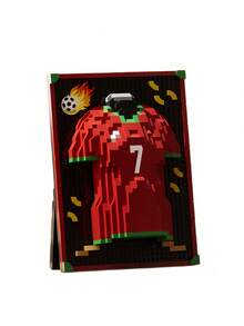 Football Sports Trophy Jersey Compatible Building Blocks World Cup Competition Peripheral Decoration Toy Suitable For Teenagers 14 Years Old And Above Gift Birthday Present - Multicolor - View 10