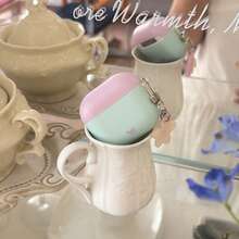 Korean Style Minimalist 4-Color Matte Colorblock + Small Flower Pendant Earphone Case Compatible With AirPods Pro 3 New Pro 2 Protective Cover Pro Cute Apple 4 Minimalist 3 Personalized 1/2 Generation Women's Earphone Case Protective Cover Spring/Summer Earphone Case/Birthday Gift/Holiday Gift - Multicolor - View 9