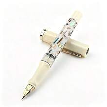 Jinhao 58 Fountain Pen With Abalone Shell Inlay Acrylic Barrel Gold-Plated Nib Office Signature Writing Pen Business Luxury Gift Pen, Back To School - 58 - View 13