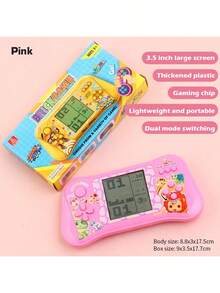 1pc Kids Electronic Building Block Elimination Game Console, Educational Early Learning Thinking Puzzle Toy, Portable Push-And-Play Toy Gift For Boys, Girls And Students - 彩色 - 查看 12