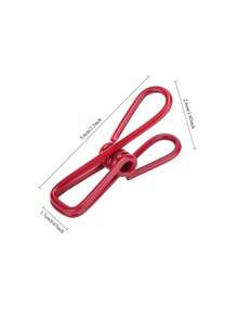 30/15/10/1pc Food Clips, Multipurpose PVC Coated Steel Clips, Suitable For Food Packaging, Chip Bags, Clothes, Paper Clips, Bags, Clotheslines, Etc. - Multicolor - View 3
