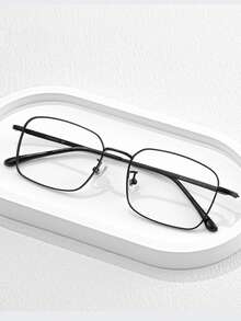 Square Metal Frame Glasses For Computers, Gaming, TV, And Smartphones; Reduce Eye Strain; Lightweight; Fashionable Frames. - View 8