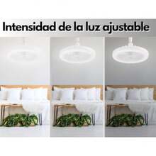 Dosyu Ceiling Fan With Adjustable LED Light, 3 Speeds - Blanco - View 4