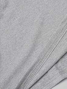 1974 Letter Print Crew Neck T-Shirt, Short Sleeve Sport Jersey, Modern And Comfortable Women's Activewear. CCYG - 灰色 - 查看 3