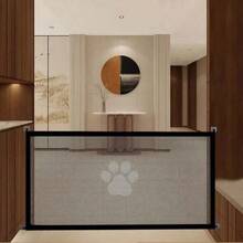 Adjustable Stepless Pet Gate - Expandable Indoor/Outdoor Dog & Cat Isolation Barrier, PVC Mesh Material, Easy Installation To Prevent Pet Escape, Perfect For Stairs And Indoor Dog Doors - Multicolor - View 5