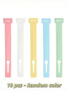 30/20/10/1pc Windproof Silicone Clothes Hanger Clips, Colorful Non-Slip Laundry Clips, Macaron Color Hanger Locks, Suitable For Wardrobe Storage, Balcony Outdoor Drying Rack, Ins Style Closet Storage, Space-Saving - Multicolor - View 14