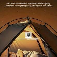 Compact Ceiling Fan for Tents, Suitable for Camping, Rechargeable Via USB, Features Adjustable Speeds And a Timer, Ideal for Outdoor Use, Includes a Mountable Bracket, Can Also Be Used As a Tabletop Fan - 1 Packung - Übersicht 6