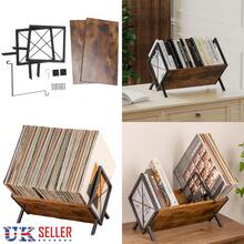 Vinyl LP Music Record Storage Rack Box Cube Cabinet Case Unit Display 80 Lps - View 2