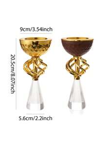 Mini Novelty Incense Burner, Metal + Crystal, Luxury Bakhoor Incense Burner, Incense Holder, Heat-Resistant And Durable Incense Burner, Home Decor, Suitable For Majlis, Entryway, Living Room, Bedroom, Exquisite Gift For Friends And Family, Fragrance Corner - Fashionable - View 4