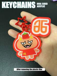 Thai BL Keychain, GMMTV KEYCHAIN, Characters GeminiFourth, PondPhuwin, EarthMix, FirstKhaotung, Thai Series, Thai Idol Derivative Merchandise, Double-Sided Plastic Protective Film, Can Be Hung On Bags, Keys, Car Keys, Suitable As Gifts For Family And Friends - TVBL - View 8