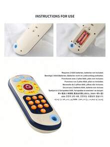 Children's Multi-Function Cartoon Remote Control Toy, Plays Sound, Light And Music, Baby Early Education Nursery Rhyme Enlightenment Toy - Multicolor - View 9