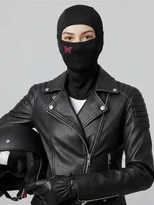 1/2/3pcs Pink Butterfly Print Balaclava Breathable Mesh Full Face Ski Mask Women's Y2K Street Style Headwear Suitable For Motorcycle Riding, Cycling And Daily Fashion - Multicolor - View 10