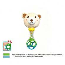 Cute Deer/Bear Baby Rattle Stick, Plush Animal Shaker Toy, Early Educational Sensory Rattle For Newborn 0+ Months - Multicolor - View 11
