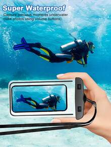 (2pcs/1pc) Waterproof Storage Bag Set, Waterproof Waist Bag And Phone Waterproof Bag, With Adjustable Shoulder Strap, Universal Waterproof Storage Bag, Suitable For Beach, Swimming, Kayaking, Travel - Multicolor - View 3