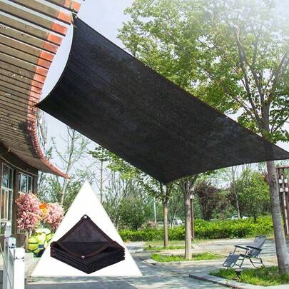 Red de Sombra Al Aire Libre Con Ojales - Lona de Sombrilla para Exteriores, Patio Trasero, Jardín, Granero,Genérico Red de Sombra Exterior con Ojales,Negro, Malla Sombreo y Ocultación,Malla para Sombra de JardíN,Tela de Sombra para Exterior Patio Pergola Balcon Terraza Huerto