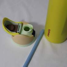 Owala 24 Oz FreeSip Lime Green Insulated Stainless Steel Bottle, Straw Lid For Leak-Proof - Yellow - View 5
