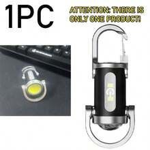USB Rechargeable Mini Keychain Flashlight, 7 Lighting Modes, Portable Pocket Light, Suitable For Travel, Reading, Night Work - Multicolor - View 8