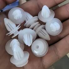 20PCS Universal Door Panel Clips, White Original Design, Strong Resilience And Wear-Resistant, Used For Car Door Interior Panel Installation, Common Auto Repair Parts - 20 PCS White Repair Clips - View 2
