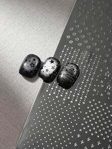 流行美甲印花板，Ins風美甲藝術家轉印模板，美甲工具 - 彩色 - 查看 3