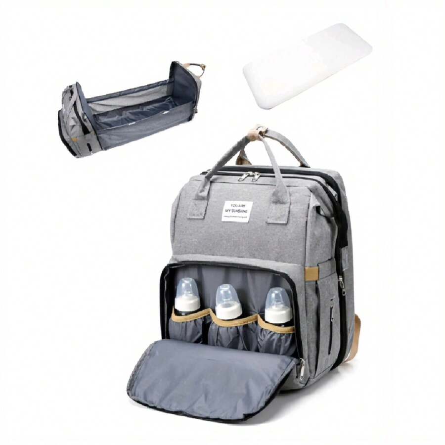 Unisex-Freizeitrucksack, großer Rucksack mit Reißverschluss und verstellbaren Schultergurten - Übersicht 1