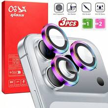 CSDZ 3pcs Camera Lens Protector Film, Flash Lens Particle, Compatible With IPhone 13 16 Pro 17 16 Pro Max 15 16, AR+AF Glass, High Definition Transparent Camera Accessory, Slight Color Difference, [International Version Not Local Version], Compatible With IPhone Phone Case, Compatible With IPhone Special Offer Phone, Apple, Phone - Multicolor - View 1