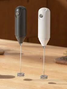 [電動雙頭奶泡器] 1入，便攜式電動奶泡器 | 迷你奶泡器，電池供電（不含電池）咖啡手動攪拌器，不同攪拌頭適用於不同場景，效果更好。拿鐵、卡布奇諾、法拉奇諾、巧克力電動無線攪拌器 - 適合聖誕禮物 - 彩色 - 查看 1