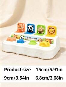Animal Hide And Seek Pop-Up Puzzle Box, Children's Memory Training Toy, Educational Logic And Finger Dexterity Game, Memory Training Game, Interactive Game (Random Color) - Multicolor - View 6