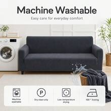 1 pieza Funda de sofá de terciopelo de maíz, funda elástica de felpa suave para sofá, resistente a arañazos de gato y pelo de mascota, protector de muebles lavable con protección completa antideslizante para 1-4 plazas para decoración del hogar - Funda de sofá de vellón de maíz - Ver 7