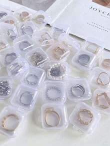 2/3/5/10/20/30PCSMini Plastic Storage Box, Clear Jewelry Storage Box, Portable Earplug Storage Case, Jewelry Beads Container With Lid, Multipurpose - Clear - View 7