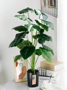 60-120cm 人造睡蓮植物（大型人造熱帶植物，室內高植栽，適合居家客廳、露台、門廊、浴室及戶外裝飾） - 滴水觀音 - 查看 2
