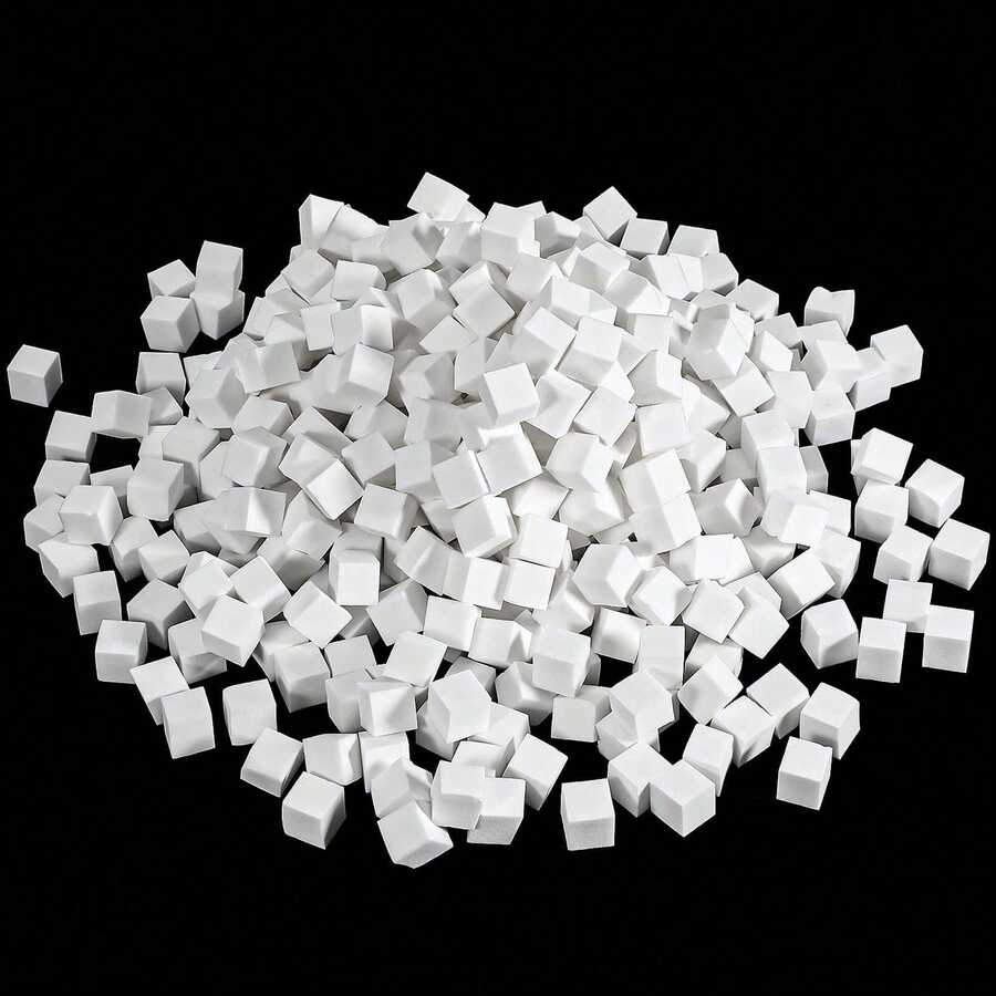 50/100/200/400pcs Square Mini Nail Art Sponges, Suitable For Gradient Nail Art Design, Square Nail Art Sponge Brush, Professional Salon And Home Use - Multicolor - View 1