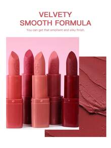 USHAS Matte Lipstick Velvet Soft Lip Makeup, Long-Lasting Non-Drying Matte Lip Gloss, Rich Color Waterproof Lip Glaze, Smooth Application Non-Smudging, Suitable For Daily, Date, Office, Party Looks, Fits All Skin Tones For Women - #05 Coral Nude - View 6