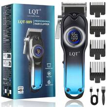 LQT 5pcs/4pcs/3pcs/1pc Multi-Function Hair Clipper Set - Men's Hair Clipper, Beard Trimmer, Nose Hair Trimmer And Razor, Cordless Use, USB-C Charging, Suitable For Home, Salon And Travel, Perfect Men's Gift For Father's Day Or Christmas - View 13