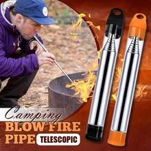 2pcs Portable Telescopic Fire Bellows For Outdoor Camping, BBQ, Fireplace, Picnic And Cooking - Multicolor - View 8