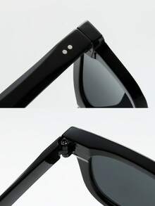 2pcs Men's Rectangular Small Frame High Quality Personalized Minimalist Fashion Glasses, Suitable For Parties, Travel, Casual, Vacation, Beach And Daily Use - 2pcs - View 3