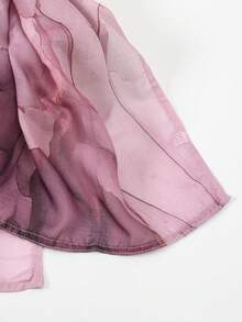 1pc Women's Fashion Bohemian Style Digital Print Long Scarf, Minimalist Lightweight Design, Suitable For Daily Wear, Outings And Gatherings - Pink - View 8