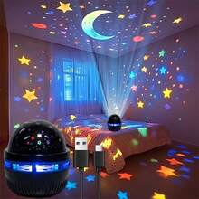 1pc Aurora Galaxy Projector Light, LED Starry Sky Projector Light, Remote-Controlled Northern Lights Projector Light, USB-Powered Decorative Night Light, Suitable For Bedrooms, Living Rooms, Rooms, Home Decor, Parties, Birthdays, Weddings - Colored Light - View 15