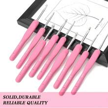 SKA 9-Piece Crochet Hook Set, With Exquisite Gift Packaging,Ergonomic Soft Grip Aluminum Knitting Needles, Complete Size Range (2.0mm-6.0mm) For Yarn Projects, Crafting Tools For Beginners And Pros - Pink Gift Set - View 10