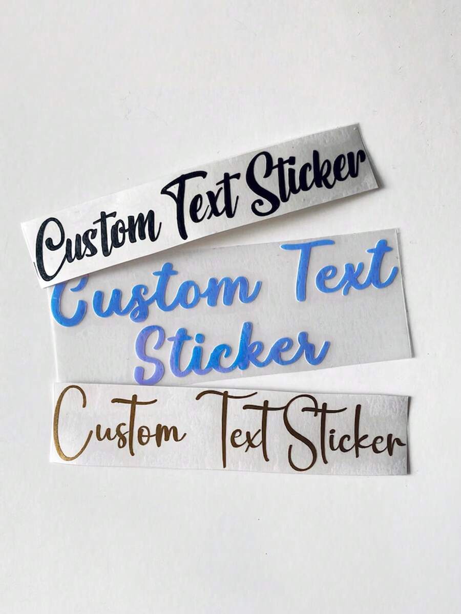 Customized Colorful Transfer Stickers, UV Printing, Personalized Transfer Stickers, Customized Name Label Stickers, Stickers, Name Stickers, Date Stickers, DIY Gifts, Handmade, Handwritten Fonts, Wedding Stickers, Gift Stickers - Multicolor - View 1