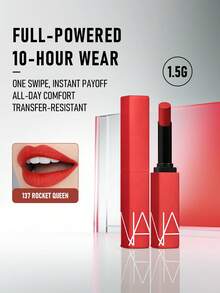 NARS Powermatte唇膏 #137 Rocket Queen 1.5克/0.05盎司 | 浓郁哑光唇色，高显色度 | 轻盈舒适，持久不拔干 | 丝绒哑光妆效，持久显色 | 顺滑易涂，适合日常或特殊场合 - 137 Rocket Queen - 查看 5