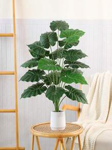 60-120cm 人造睡蓮植物（大型人造熱帶植物，室內高植栽，適合居家客廳、露台、門廊、浴室及戶外裝飾） - 滴水觀音 - 查看 4